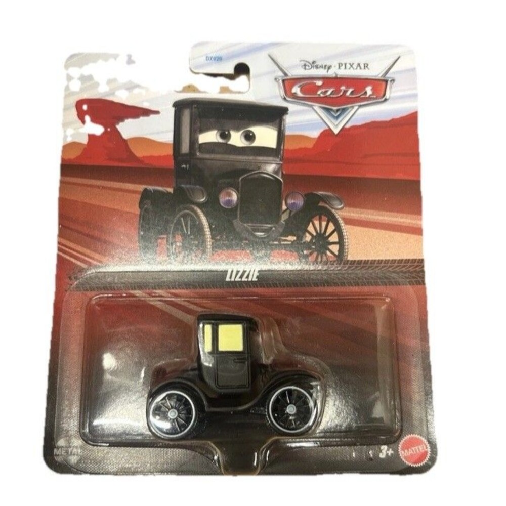 Disney Pixar Cars Lizzie Ford Model T Old Truck Mattel Diecast Metal Vehicle NEW